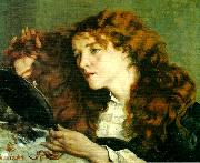 Gustave Courbet den vackra irlandskan oil painting artist